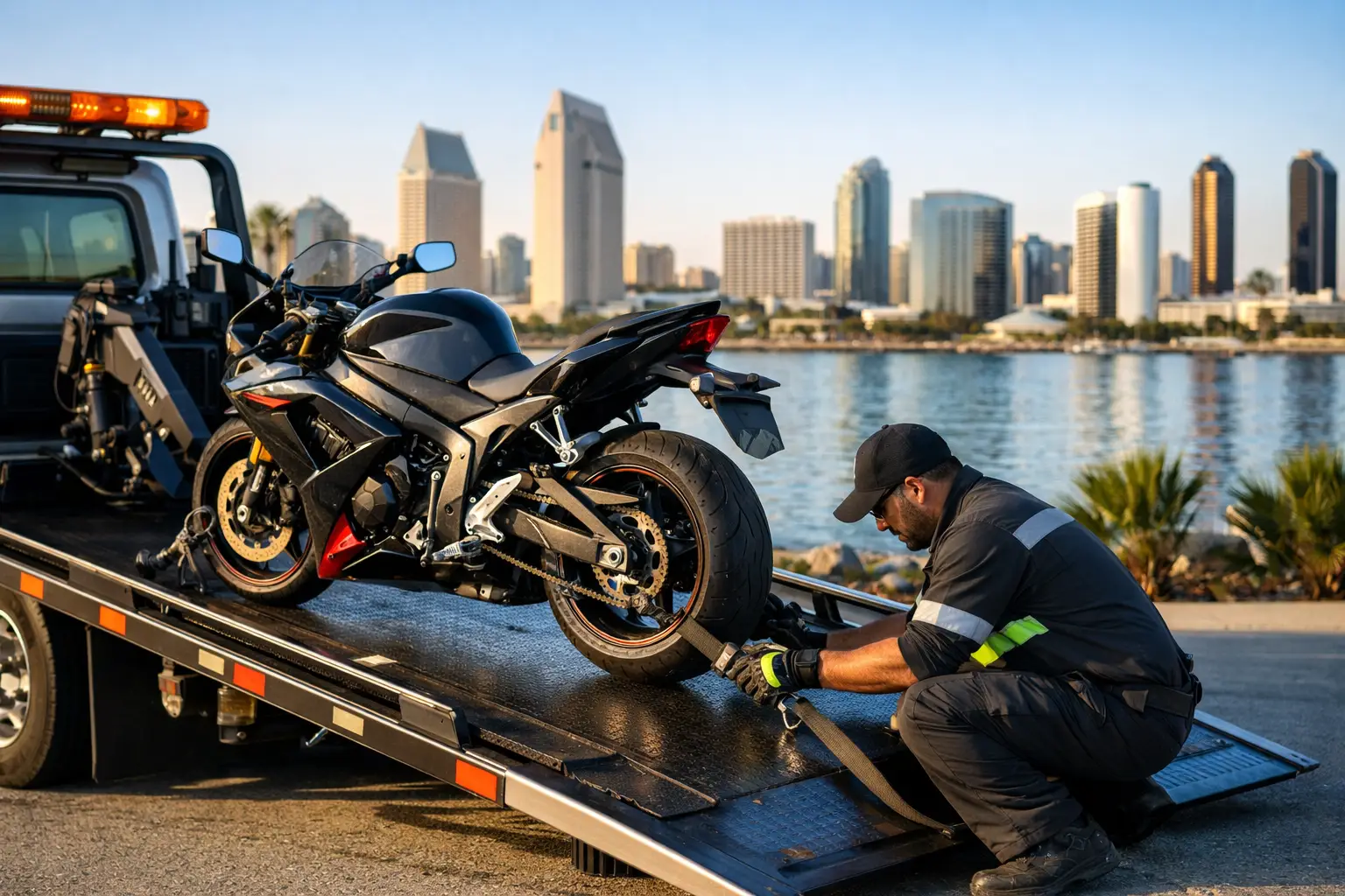Motorcycle Towing in San Diego Done Right