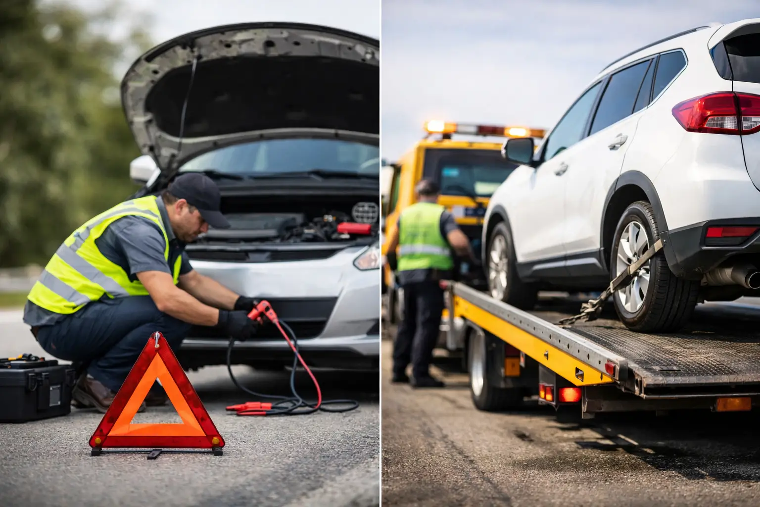 Roadside Assistance Versus Towing