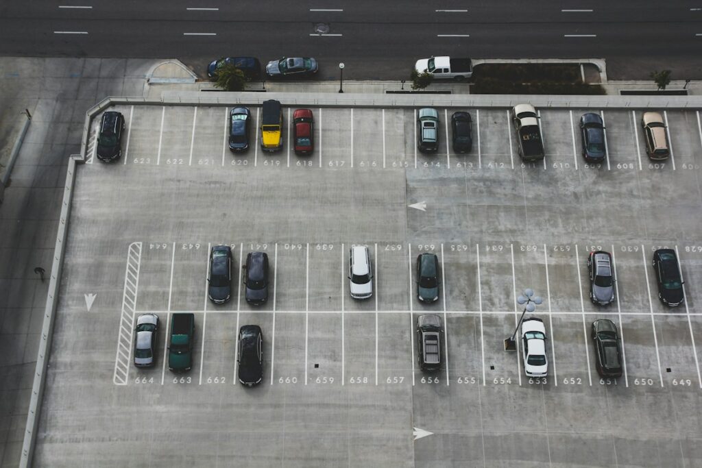 Low clearance underground parking garage towing vehicle in Downtown San Diego